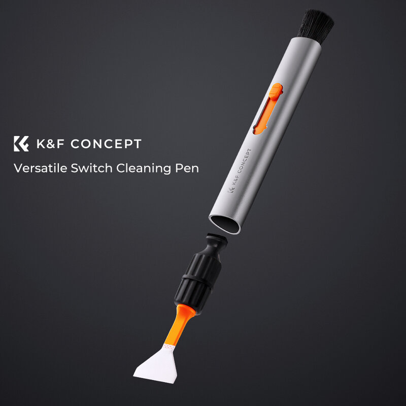 K & F Concept เปลี่ยนได้ปากกาทำความสะอาดกล้อง (ปากกาทำความสะอาดกล้อง + หัวซิลิโคน * 2 + APS-C ทำความสะอาด * 2 +...