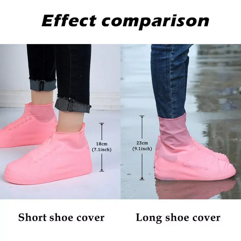 2022new botas de chuva à prova dwaterproof água capa de sapato silicone unisex sapatos protetores à prova dnon água antiderrapante sapato cobre reutilizável ao ar livre chuvoso