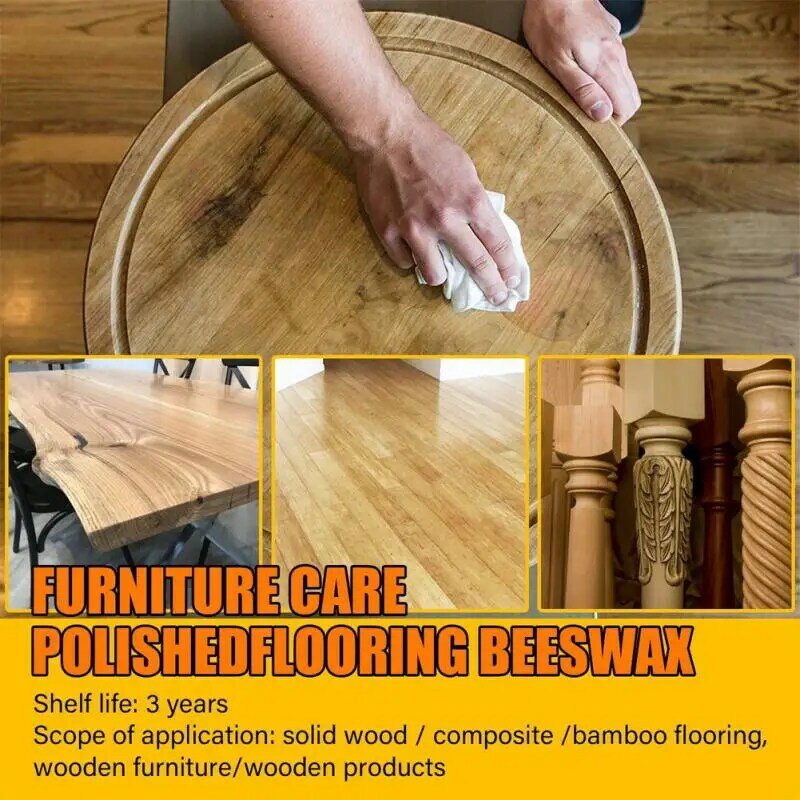 2022 NEW 20/40/80g Wood Seasoning Beewax Multipurpose Natural Wood Wax  Beeswax Polish For Furniture Floor Tables Chairs Cabinet