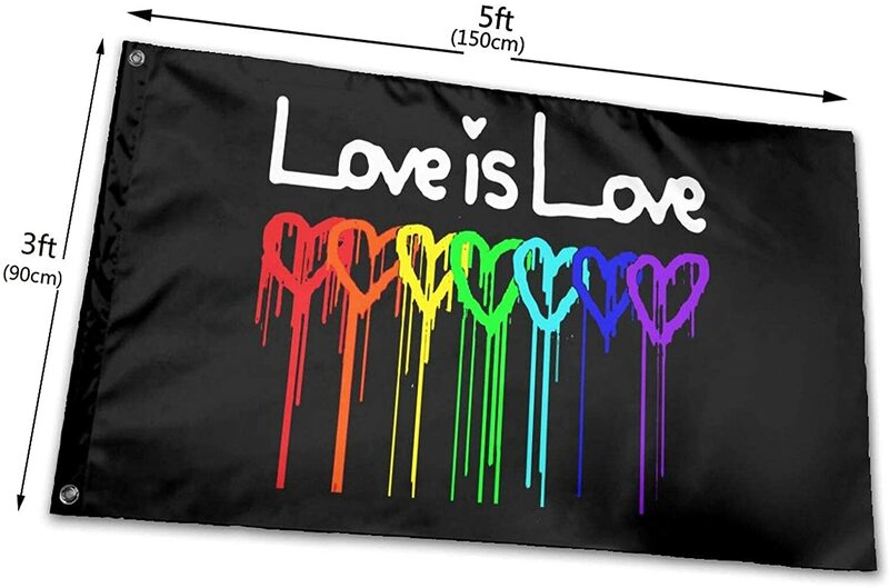 Rainbow Pride Vlag Gedrukt Liefde Is Liefde Vlag Outdoor Vlag