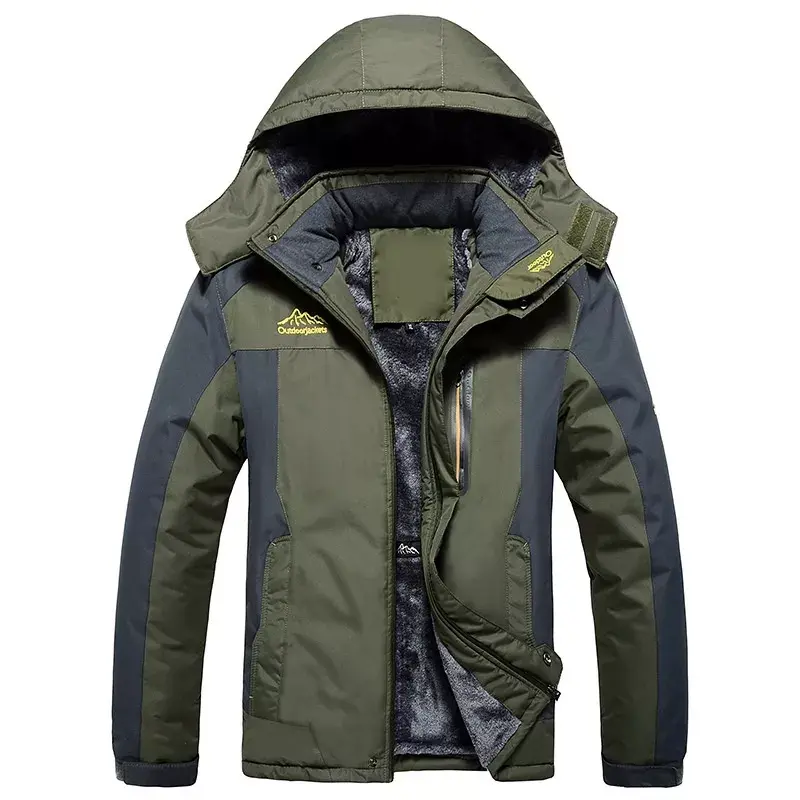 New2022 jaquetas de pesca 2022 inverno à prova dwaterproof água quente casaco de lã dos homens grosso outwear casaco masculino ao ar livre jaqueta esqui montanha 6