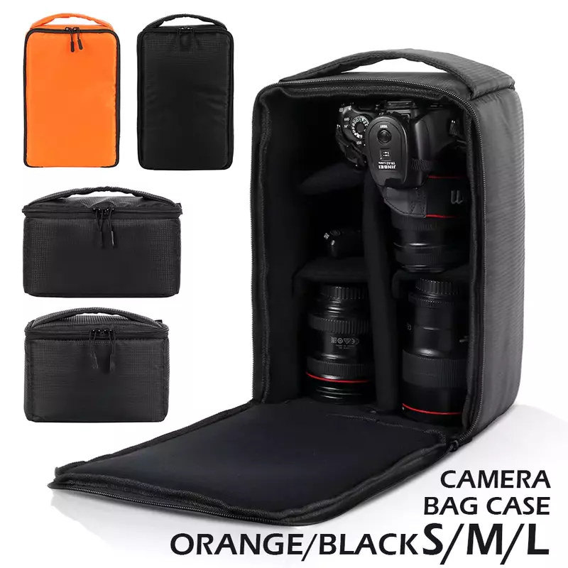 칸막이가 있는 DSLR 카메라 가방, 다기능 방수 야외 비디오 디지털 캐리 사진 가방 케이스, 카메라 니콘 캐논 DSLR