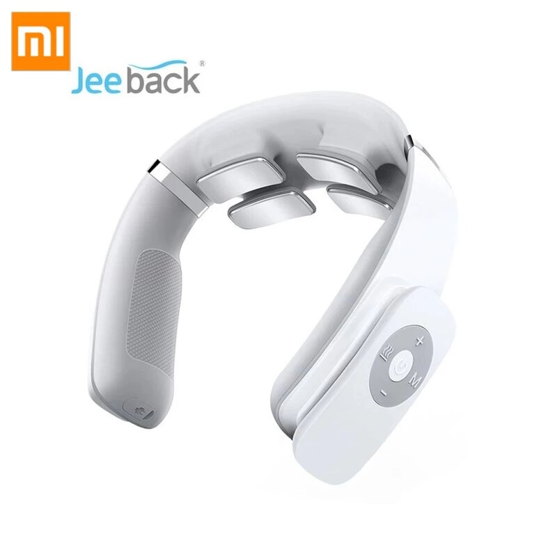 Xiaomi Jeeback G3 Elektrische Draadloze Hals Massager Massage Gereedschap Tientallen Pulse Verlichten Nekpijn 4 Hoofd Vibrator Verwarming Cervicale
