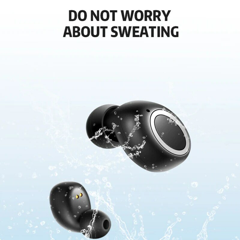 Vufine-auriculares inalámbricos F9 con Bluetooth V5.0, dispositivo de audio estéreo 9D, deportivos, resistentes al agua, Mini auriculares auténticos para teléfono móvil