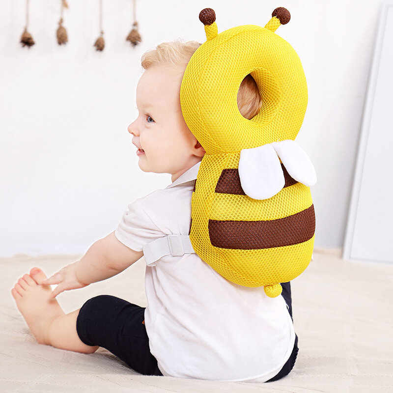 New Brand Cute Baby Infant Toddler Newborn Head Back Protector Safety Pad Harness Headgear Cartoon Baby Head Protection Pad