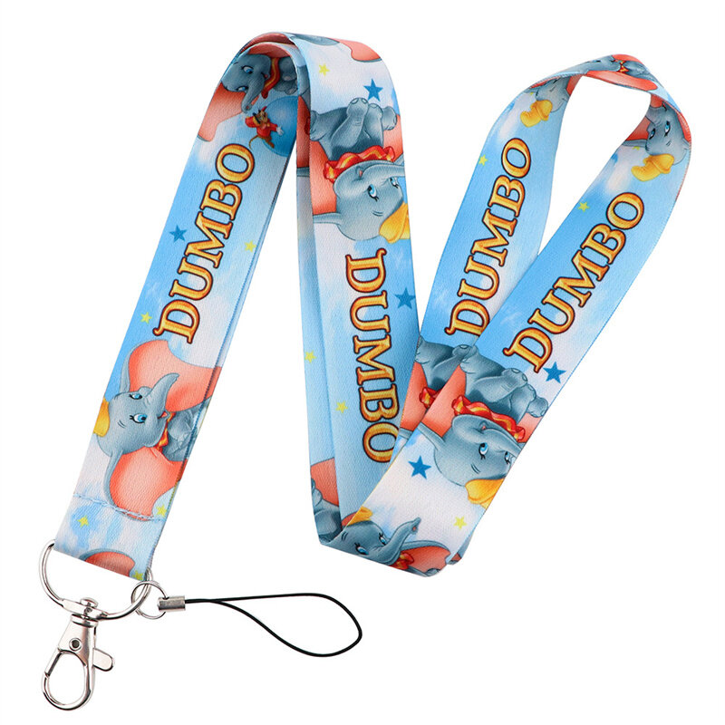 Disney Neck Keychain Necklace Webbings Ribbons Anime Cartoon Neck Strap Lanyard ID badge Holder Keychain Lanyards Gifts