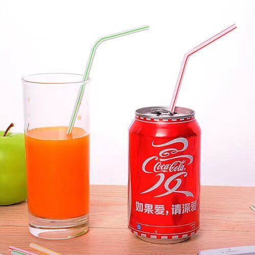Plastic Disposable Drinking Straws Shops Home Straws Milk Tea Multi Colored For Parties/Bar/Beverage Shops/Home Straws