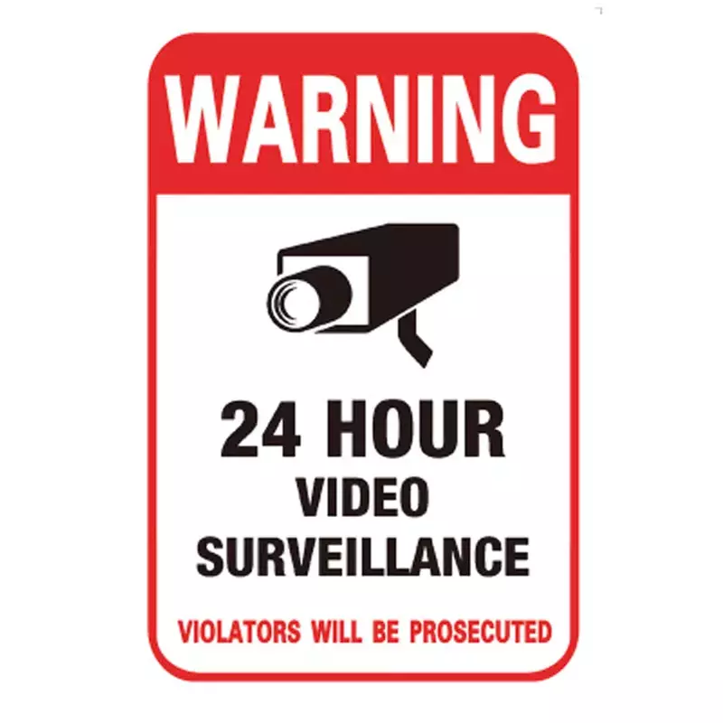 ใหม่10ชิ้น/ล็อตกันน้ำ PVC บ้านกล้องวงจรปิดการเฝ้าระวังวิดีโอความปลอดภัยกล้องนาฬิกาปลุกสติกเ...