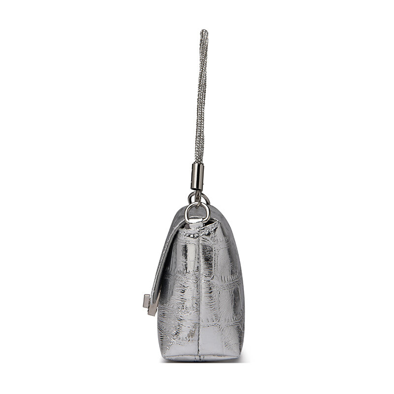 YILIAN-requintada bolsa de ombro cadeia strass, versátil axilas, bolsa tiracolo única, nova moda, 2023