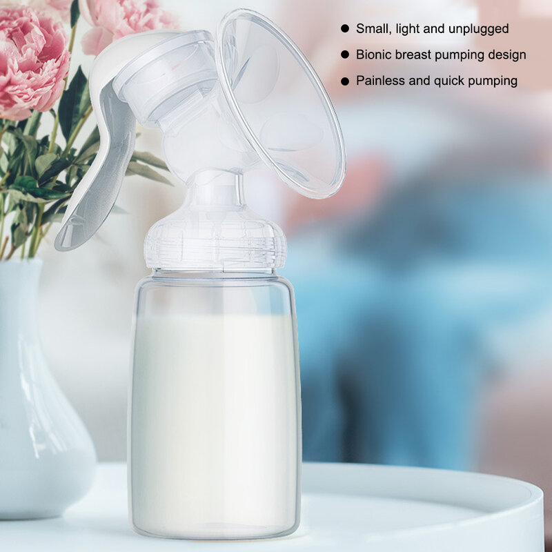Pompe à lait pour bébé, succion manuelle, biberon, accessoires, fournitures post-partum