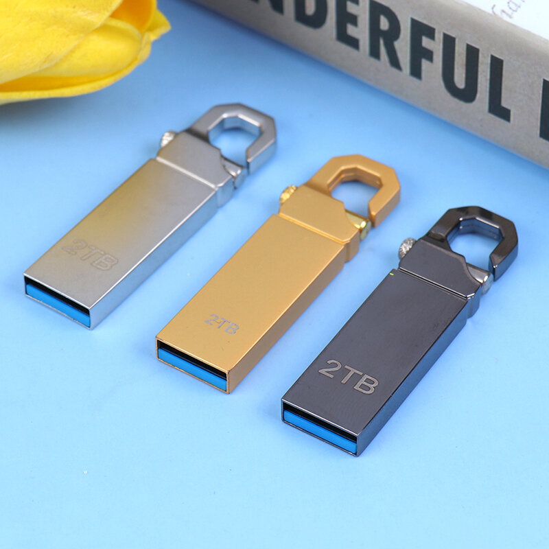 Elough USB 3.0 Tốc Độ Cao Đèn Led Kim Loại Bút 2TB/1TB/512G Chống Nước Đèn Flash đĩa Mini THẺ NHỚ 32G Ổ Đĩa U Bút