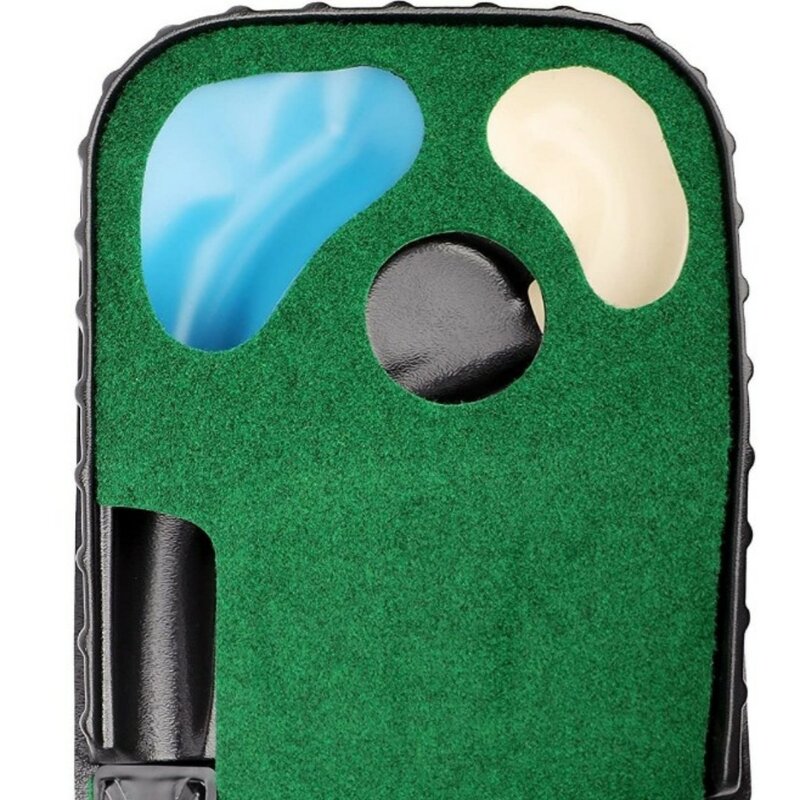 Коврик для игры в гольф, портативный мат для тренировок по гольфу, с натуральной поверхностью и нескользящим дном