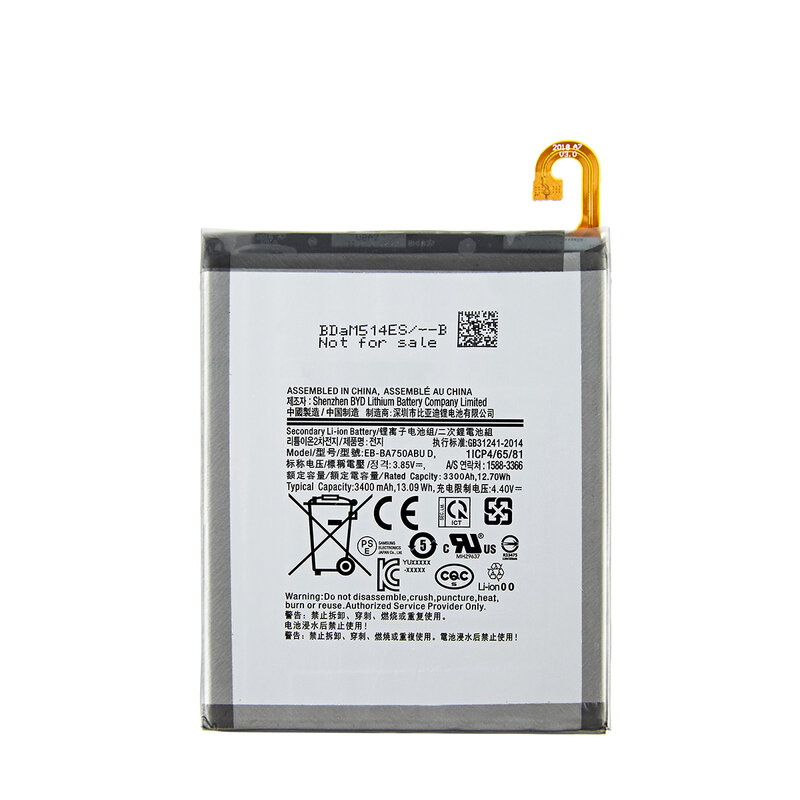 SAMSUNG – Batterie authentique et outils, EB-BA750ABU, charge pour Samsung Galaxy A7, A730X, A750, SM-A730X, A10 SM-A750F, 3400 mAh, 2018