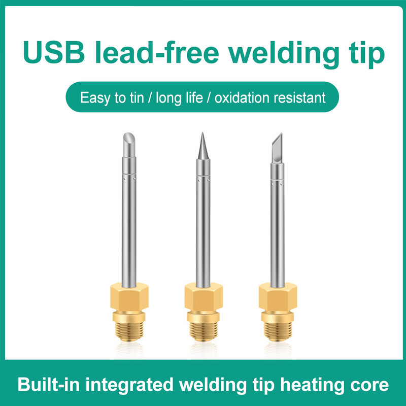 5V 8W Universal USB Soldering Iron Tips Protable Tin Solder Iron 180~480°C Heating Accessories Within Welding Tips