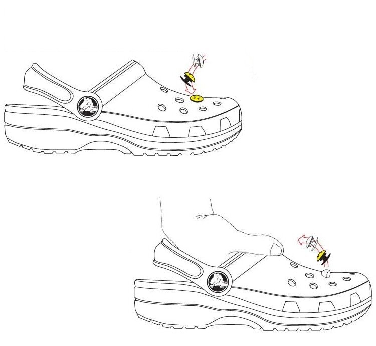 1 Buah Aksesori Pesona Sepatu Kartun Musim Semi Kreatif Dekorasi Sepatu PVC Croc Jibz Gesper untuk Anak-anak Dewasa Gelang Gelang