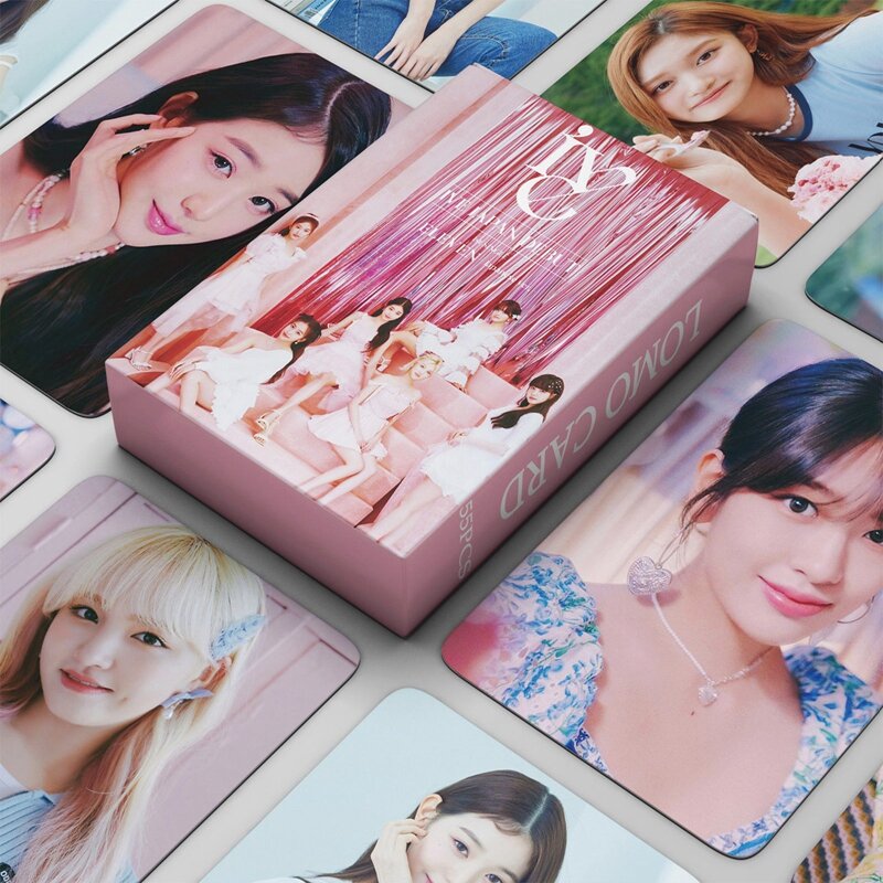 55 pçs/set kpop idol ive novo álbum onze cartões de fotos postercard hd impresso photocard auto feito cartão lomo para fãs coleção