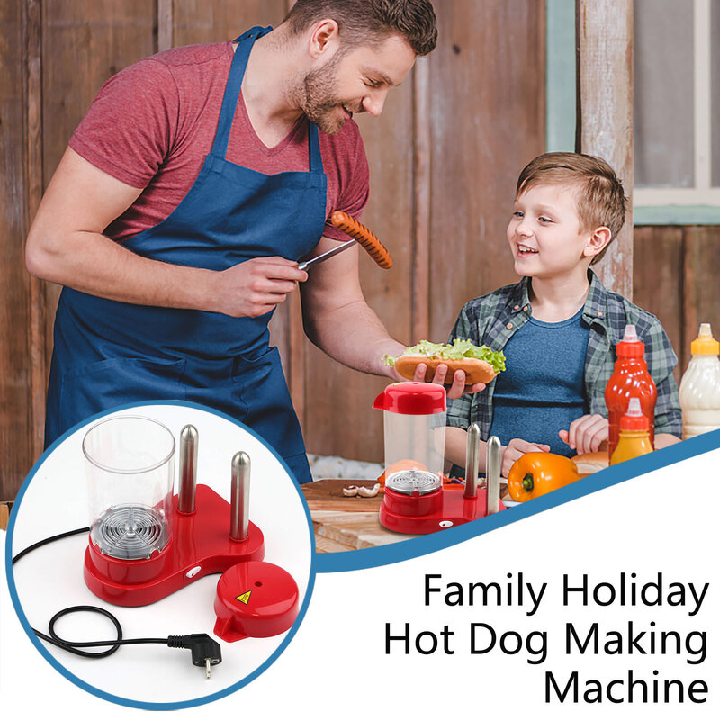 220V Mini Home Breafast Machine Hot Dog Machine Snelle En Efficiënte Party Essentiële Hot Dog Machines Met Eu Plug