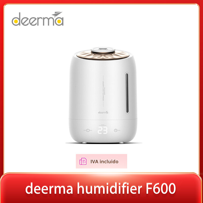 Deerma Luchtbevochtiger F600 5L Grote Capaciteit Huishoudelijke Slaapkamer Mini Luchtbevochtiging Zilver Ion Waterzuivering Kit