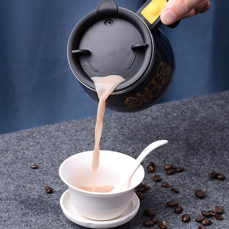 الجديد التلقائي الذاتي اثارة القدح المغناطيسي 304 الفولاذ المقاوم للصدأ القهوة الحليب خلط كوب الإبداعية خلاط الذكية خلاط الكؤوس الحرارية