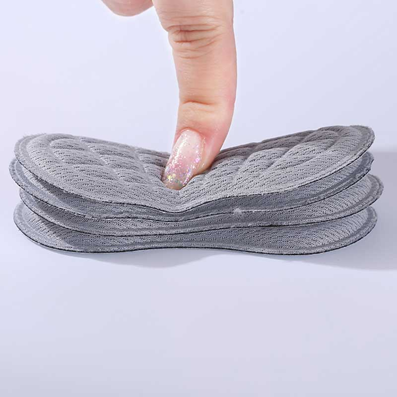 2Pcs Women's Shoes Insoles High Heels Adjust Size Adhesive Heel Pads 4D Protectors Patches Pain Relief Foot Care Pads