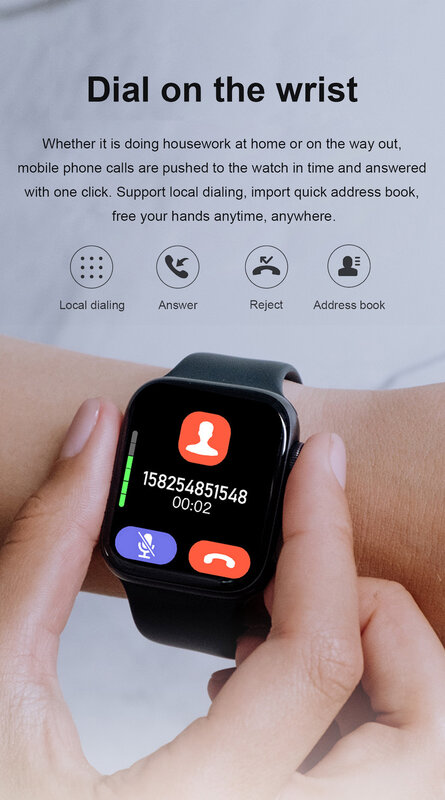 CZJW Đồng Hồ Thông Minh Nam Nữ 1.9 Inch Đồng Hồ Thông Minh Smartwatch NFC Mới 2022 Cuộc Gọi Bluetooth Tùy Chỉnh Dây Sạc Không Dây Pk W37 W27 series 7 IWO
