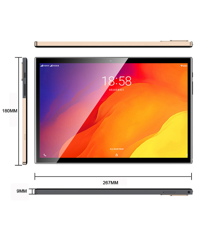 Versione globale Tab 10 Tablet 10 pollici 12GB RAM 512GB ROM Tablete Android 11.0 Tablet 10 Core GPS Dual SIM Wifi 5G Tablette vendita