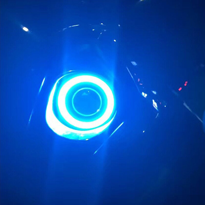 COB LED Angel Eye cincin Halo, lampu depan LED siang hari mobil DRL otomatis DRL 2 buah, mata malaikat 60MM 70MM 80MM 90MM 95MM 100MM 110MM