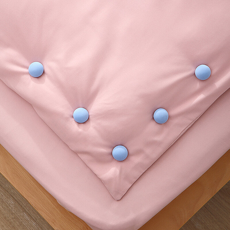 Support de couette antidérapant en forme de Macaron, champignon, une clé pour déverrouiller les couvertures, fixation de la couverture, Clip de fixation du drap de lit