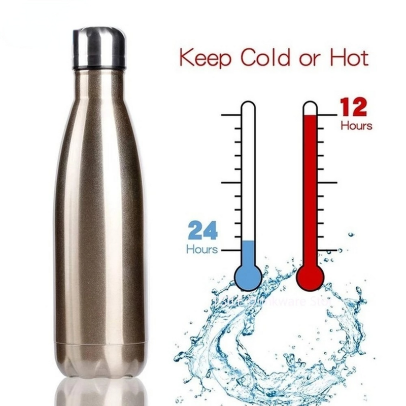 FSILE350/500/750/1000 мл креативная бутылка для воды с двойными стенками без БФА из нержавеющей стали портативный спортивный вакуумный термос для пи...