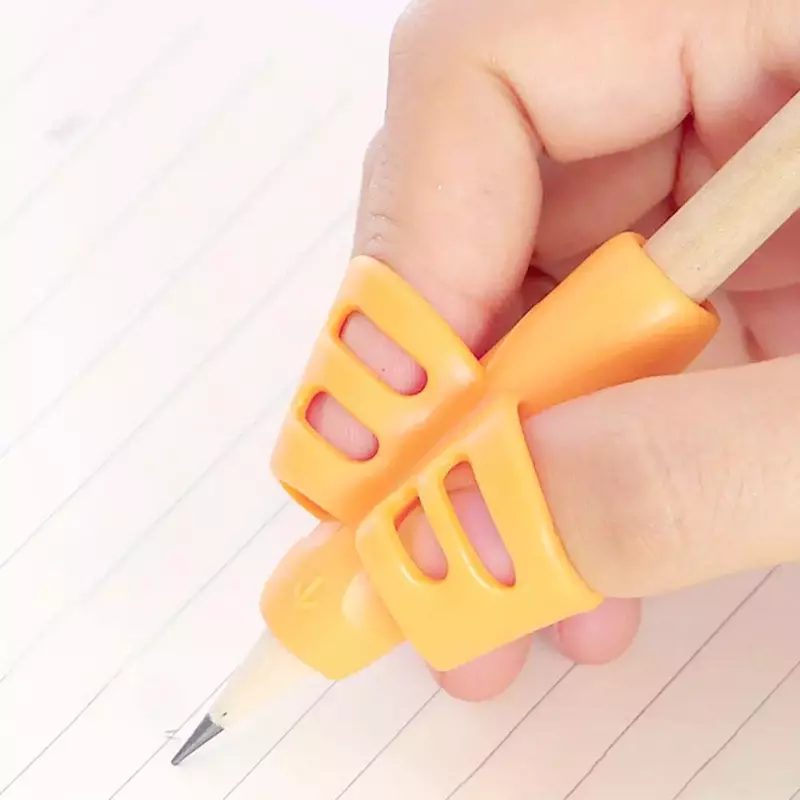 3 stücke Kinder Schreiben Bleistift Halter Lernen Stift Hilfe Grip Haltung Korrektur für Studenten Lernen Practise Silikon Stift Hilfe Grip