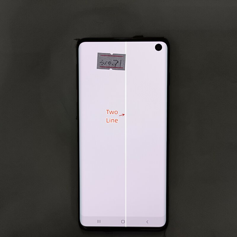 Display LCD AMOLED originale per Samsung Galaxy S10 G973 G973F/DS SM-G973 Display LCD Touch Screen Digitize Assembly, con linee