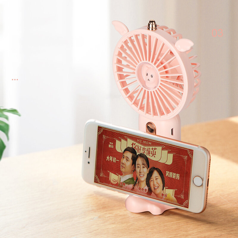 Xiaomi-USB 미니 풍력 핸드 헬드 팬, 5000mAh, 편리하고 매우 조용한 고품질 사무실 귀여운 소형 냉각 팬