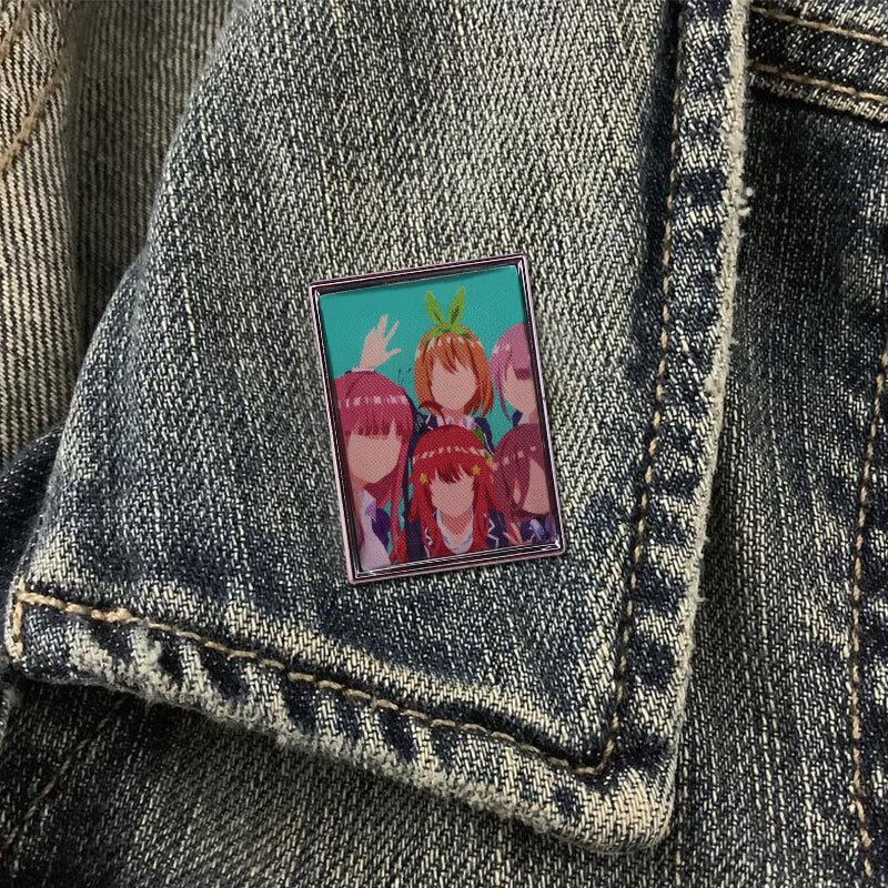 A0813 The Quintessential Quintuplets Enamel Pins Cosplay Brooches Clothes Backpack Lapel Badges Fashion Jewelry Accessories