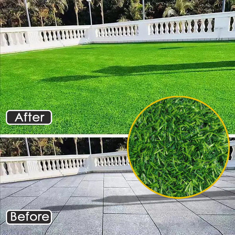 Sztuczna trawa do użytku na zewnątrz sztuczna murawa rośliny trawnik do dekoracji ogród fałszywy dywan syntetyczny Cesped sztuczna rolka 2x3m