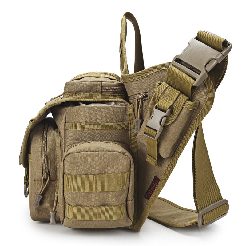 Bolso de hombro táctico 600D para hombre, bolsa de cámara al aire libre, paquete de cintura para pesca, escalada, Camping, Trekking, caza, Multicolor