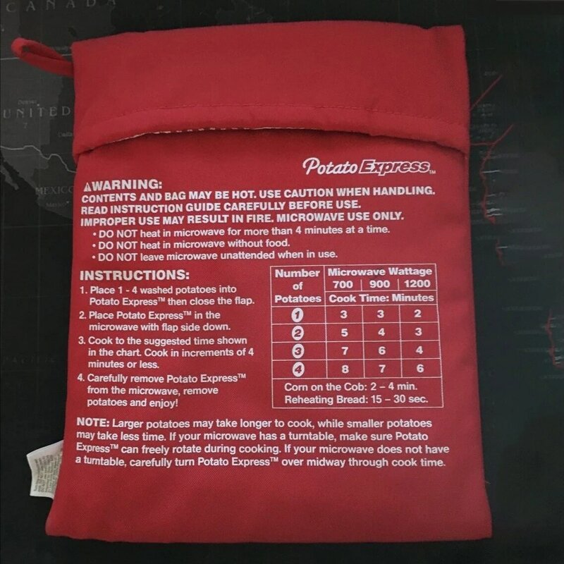 1 szt. Kuchenka mikrofalowa torba ziemniaczana palona torba ziemniaczana torba ziemniaczana