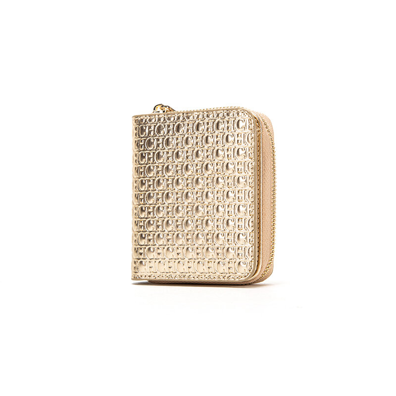 Chch luxo designer feminina carteira de couro genuíno garras moeda bolsa titular do cartão zíper carteiras curtas sacos