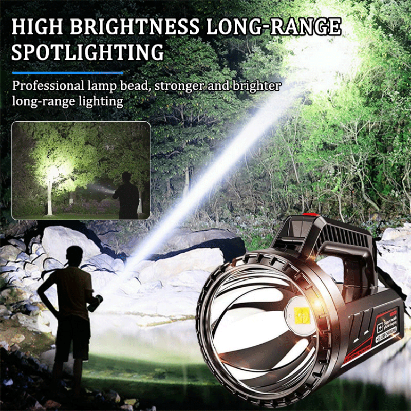 Wiederaufladbare Multifunktions Taschenlampe Im Freien Starke Licht Scheinwerfer Camping lampe Notfall Taschenlampe LED High-power lampe