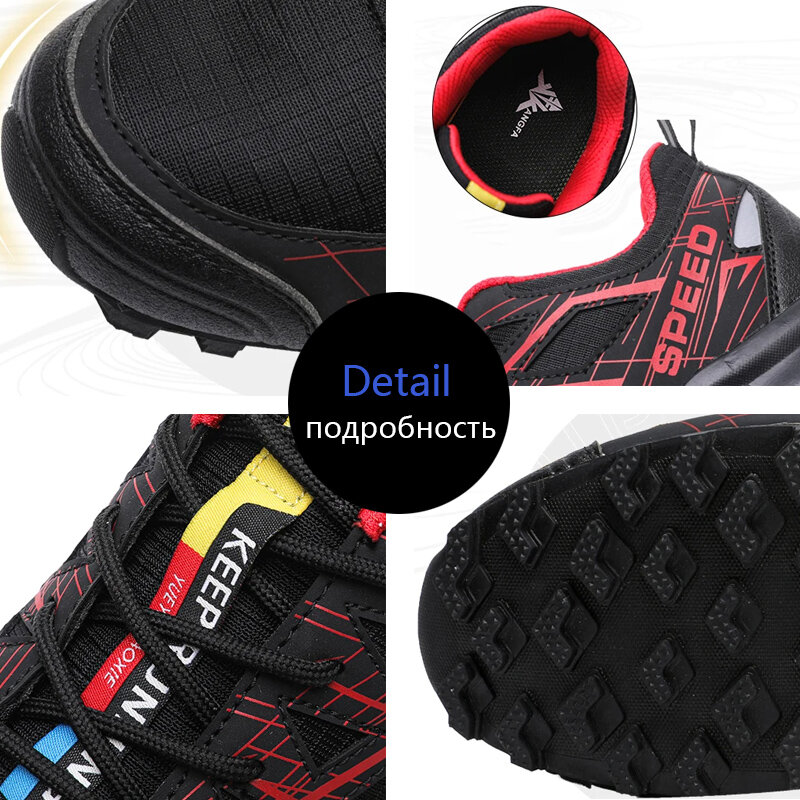 2022 Men Sneakers Lightweight Off-road Hiking Cycling Sport Shoes Mens Comfortable Breathable Non-slip Outdoor Male Sneakers