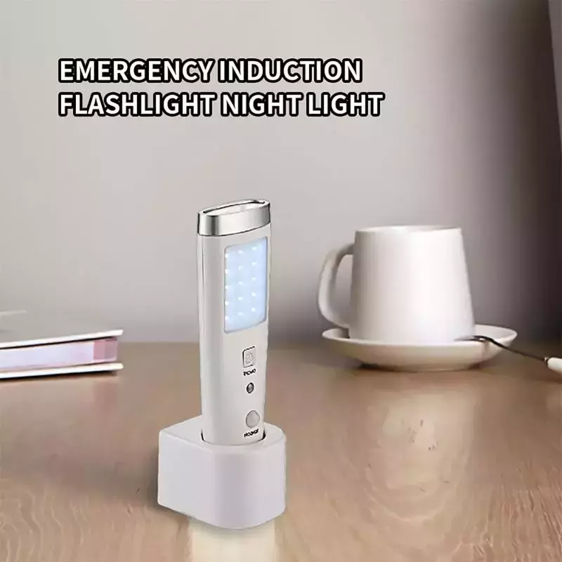 Moderne 4 In 1 Motion Sensor Muur Nachtlampje Oplaadbare Emergency Led Zaklamp Voor Camping Thuis Binnen Buiten Verlichting