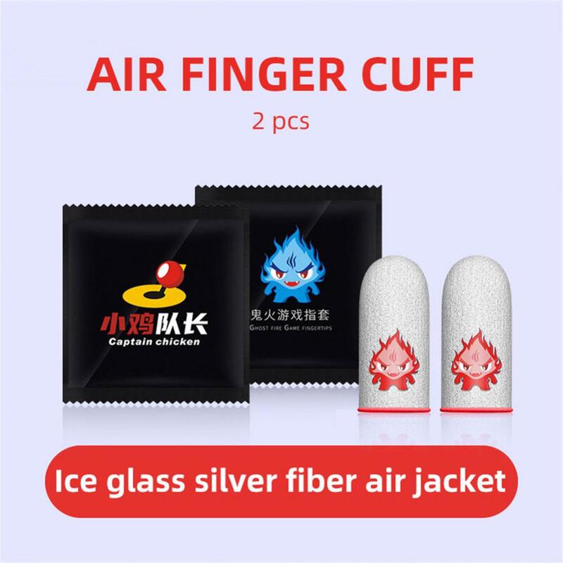 Cubierta de dedo sensible al sudor para pantalla táctil, guantes antideslizantes para dedos, antiarañazos, accesorios para juegos de móvil