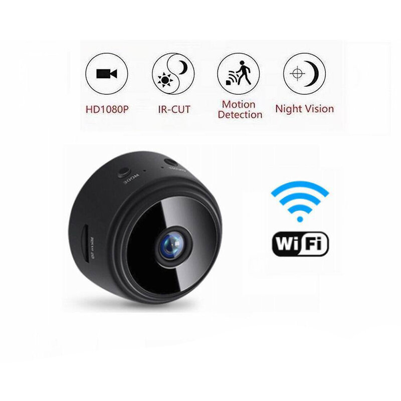 Minicámara inteligente inalámbrica para seguridad del hogar, cámara web magnética con visión nocturna remota, videocámaras de vigilancia, Wifi, electrónica, 1080P