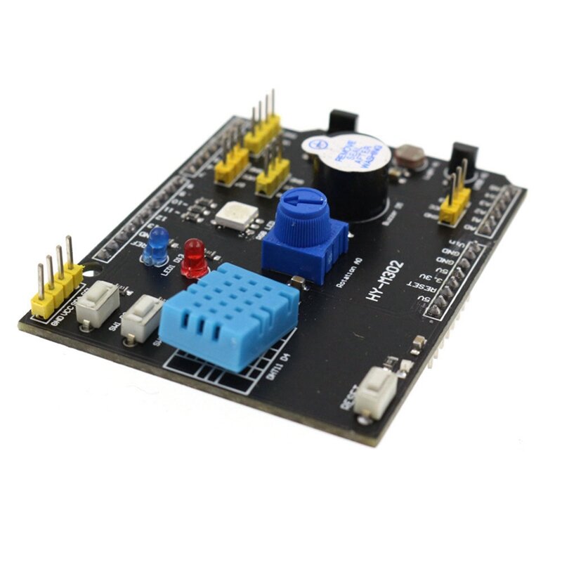 9-In-1 Multifunctional Expansion Board Temperature and Humidity LM35 Temperature Buzzer Compatible for UNO