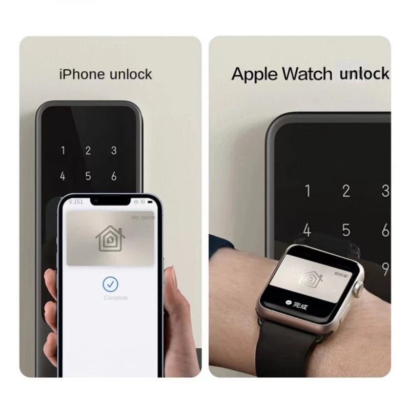 Kunci Pintu Pintar Aqara A100 Pro Zigbee Bluetooth 5.0 Apple Homekey Buka Kunci dengan Sidik Jari Buka Kunci Bekerja dengan Apple Homekit Aqara Home