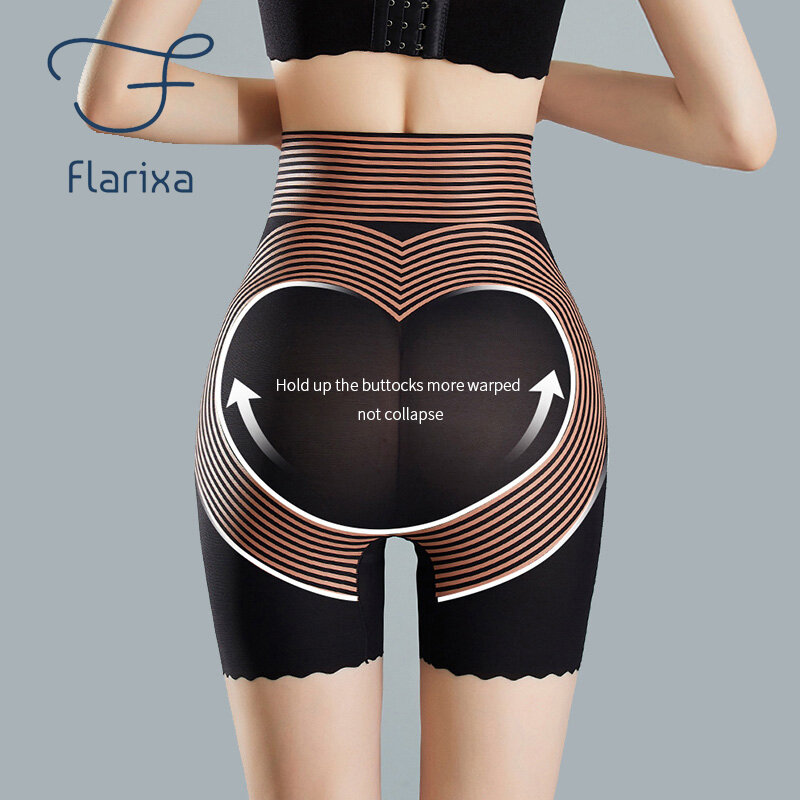 Flarixa 2023 nuovi pantaloncini dimagranti a vita alta sotto la gonna pantaloncini per il controllo della pancia delle donne che dimagriscono la biancheria intima della pancia Mesh Body Shaper
