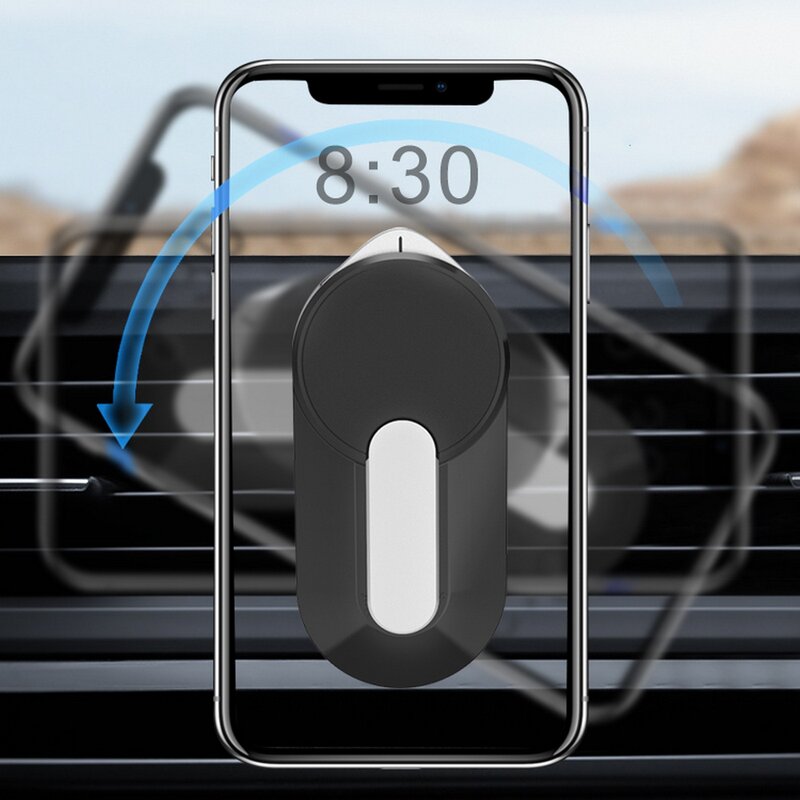 4 في 1 حامل هاتف محمول للسيارة جبل المغناطيسي الذاتي امتصاص فتحات تكييف الهواء جبل ، مع السلامة بنيت في الروائح