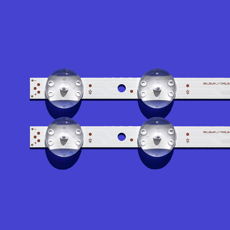 Bande de rétroéclairage LED, 2 pièces, 8LED, 600mm, pour HC320DXN-ABSL1-A142 S