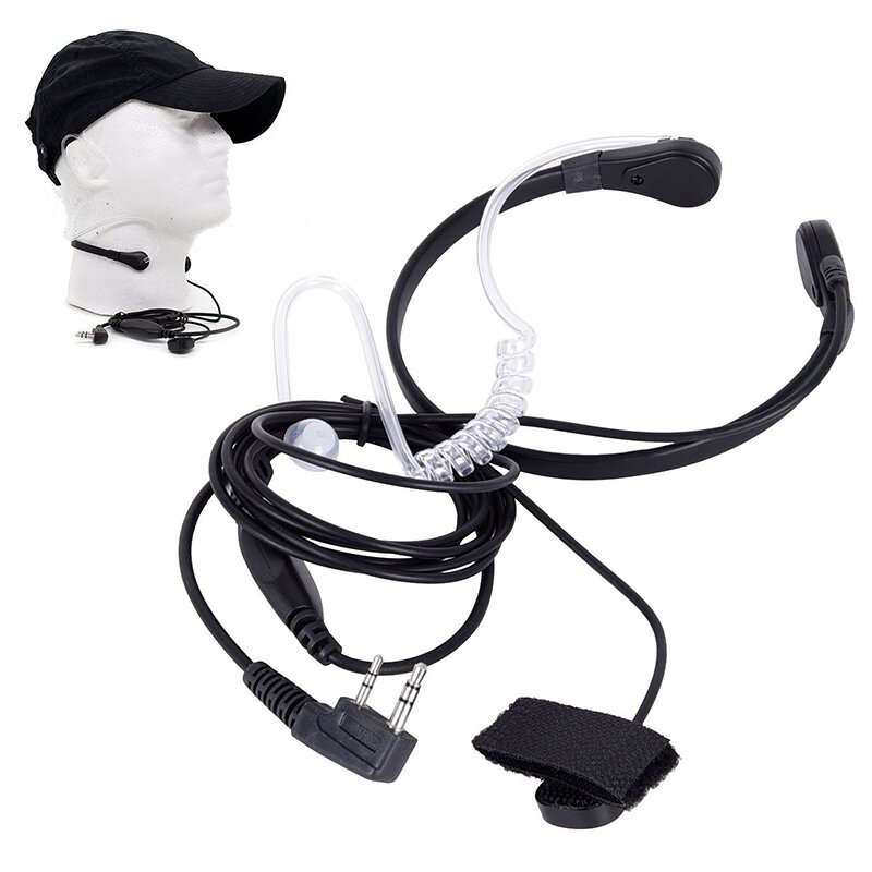 Baofeng Kenwood – talkie-walkie, microphone de cou et de gorge, oreillette Radio Nato, casque tactique pour Baofeng Kenwood, NX220/NX320, nouveau