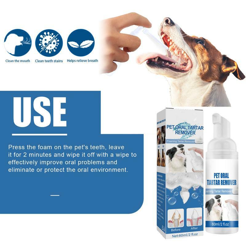 Nuovo dispositivo di rimozione del tartaro per cani soluzione per la cura dentale naturale telo e placche per il controllo della schiuma pulisci i denti senza spazzolatura
