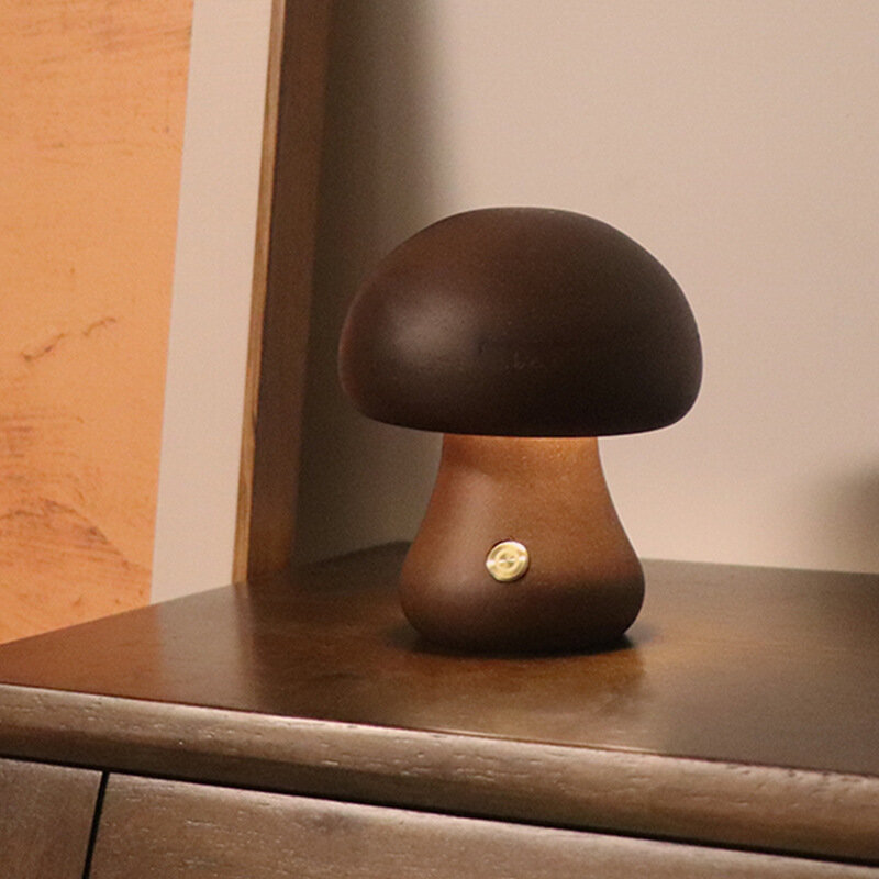 Lámpara Led de noche con forma de seta, bonita lámpara de mesa con Interruptor táctil, decorativa
